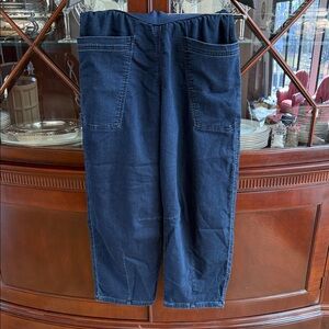 Pilcro Dark Blue Wide Leg Jeans